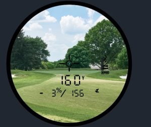 Bushnell Golf Pro X3 Golf Laser Rangefinder display view