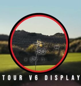 Bushnell Golf Tour V6 Shift Patriot Laser Rangefinder Display view